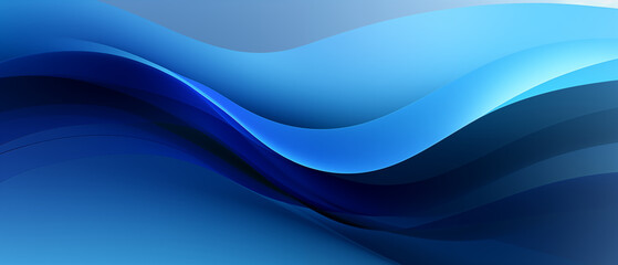 Obraz premium Vibrant Blue Wave Pattern