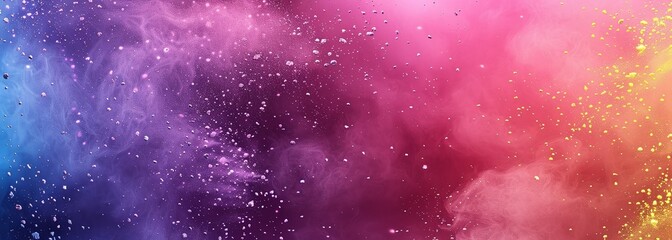 Abstract rainbow powder splatter background. Rainbow powder exploding