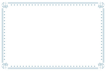 ゆめかわ、ガーリーなパステルトーンのフレーム素材。ベクターイラスト素材。