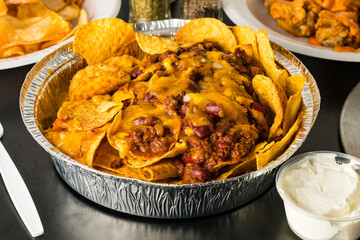 Nachos with chili
