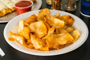Homemade potato chips