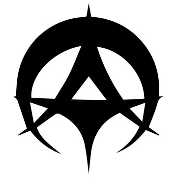 atheist religious icon vector illustration