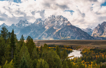 Autumn Majesty: The Teton Range in Fall Splendor