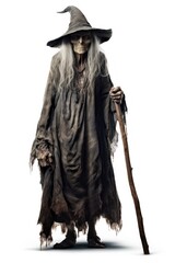 Fototapeta premium Ugly witch fantasy costume adult.