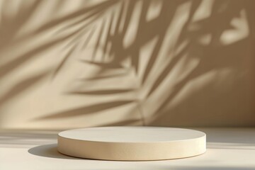 Product podium backdrop furniture lighting sunlight.