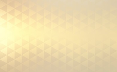 Light golden foliage textured background. Shiny triangle geometric abstract backdrop. Irregular pattern.