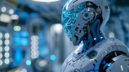 Fototapeta premium Professional Customer Service Representative with Headset - Generative AI