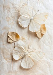 Real Pressed a Butterfly butterfly insect flower.