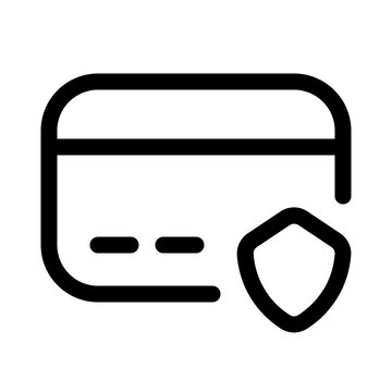 safety transaction icon with line style, perfect for user interface projects