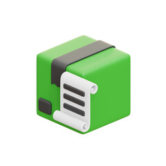 package bill 3D Illustrations