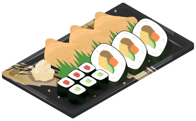 パックに入った助六寿司