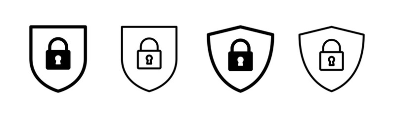 Security icon set. protection icon. privacy. vpn