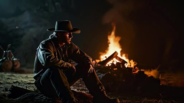 Alone cowboy