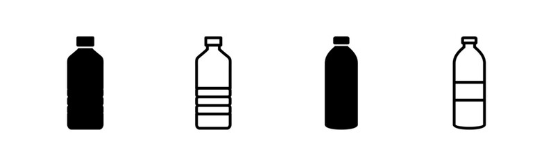 Bottle icon set. bottle vector icon