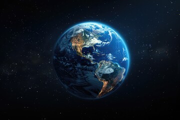 Obraz premium The Earth in Space