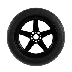 Obraz premium car tire isolated on white background