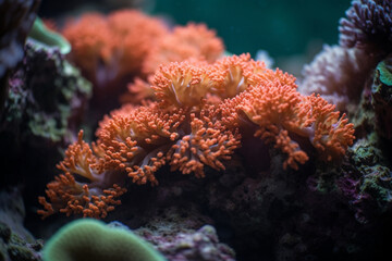 coral reef in the sea