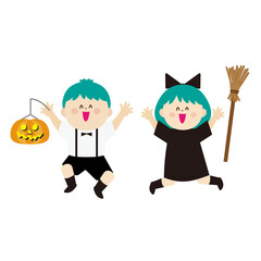 ハロウィンの子供達