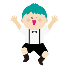 ハロウィンの正装をした男の子