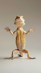 Lizard gecko or bearded dragon , award winning photography, commercial ads photo, advertising