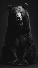 Bear , award winning photography, commercial ads photo, advertising, studio, stunning
