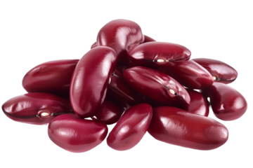 red beans isolated on transparent background