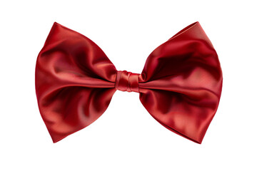 red bow tie isolated on transparent background