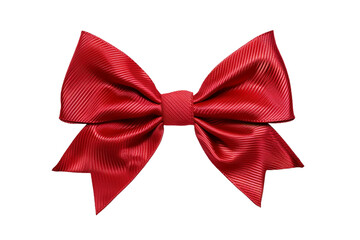 red bow tie isolated on transparent background