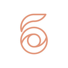 Monogram 6. Number 6. Number 6 design logo. Monogram letter mark 6 logo design. Monogram design vector logo. Monogram number 6 logo design. Simple number 6 monogram. Monogram 6 design logo. 