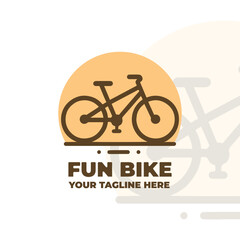 Fototapeta premium Fun Bike Bicycle Logo Design