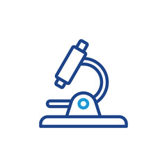 Microscope icon vector for web site Computer and mobile app
