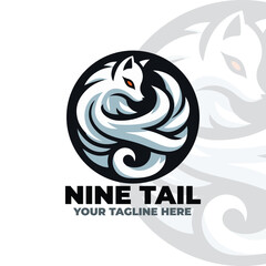 The Nine Tail Logo Design