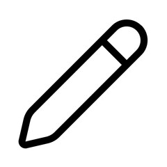 pencil icon with line style, perfect for user interface projects