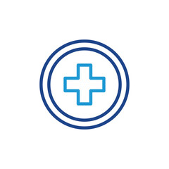 Medical symbol icon vector for web site Computer and mobile app