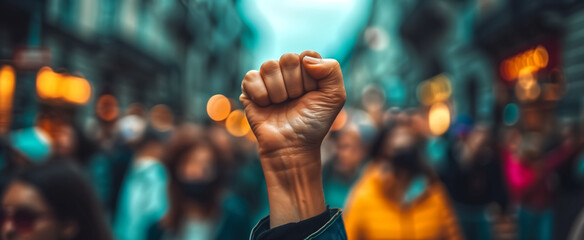 Fist protest hand activist people social fight crowd civil women