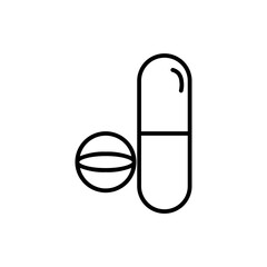 medicine line icon