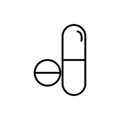 pills line icon