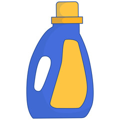 Cleaning Supplies Icon. Housework Accessories. Vector Illustration Isolated on White Background.