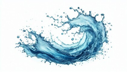 Obraz premium Blue water splash background