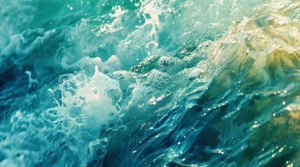 Fototapeta premium Dynamic Ocean Waves, Generative AI