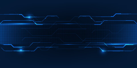 Abstract technology background. Futuristic digital space technology concept.