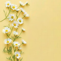Daisies Flower Corner Illustration