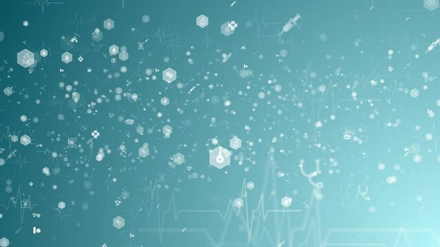 Healthcare Innovation Research Science Background Animation
