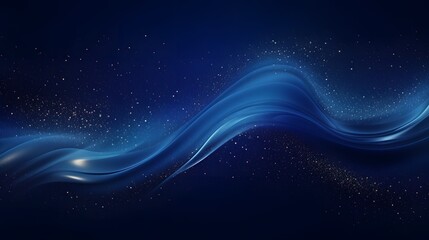 Fototapeta premium Luxury Blue waves background. Realistic luxury 3d modern concept background.