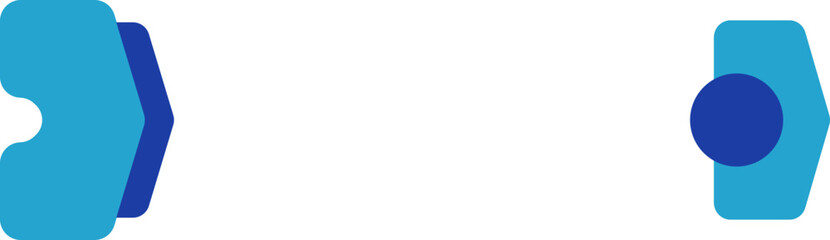 Blue Geometric Infographic Card