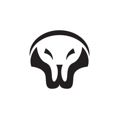 tiger lion simple logo icon design