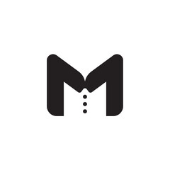 M business man logo design