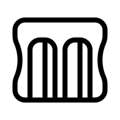 sharpener icon with line style, perfect for user interface projects