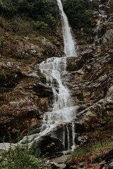 waterfall in the mountains