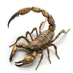 Clipart illustration of scorpion on a white background. Suitable for crafting and digital design projects.[A-0002]